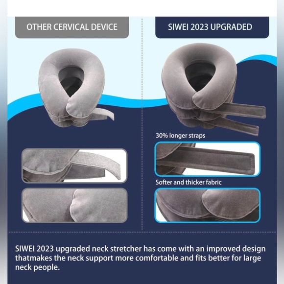 Cervical Neck Traction Device/BLUE - Picture 4 of 14